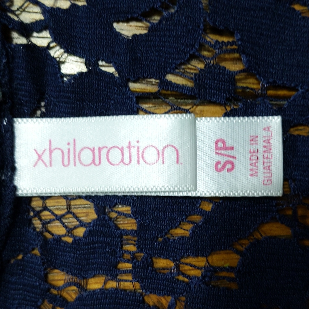 Lace navy blue dress - Picture 7 of 9